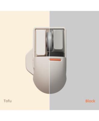 PBT Wireless Mouse, Rechargeable, OLED Display, 4000 DPI, Triple Mode (Bluetooth, 2.4G, Type C), Compatible with Glass Surface for Mac/Windows