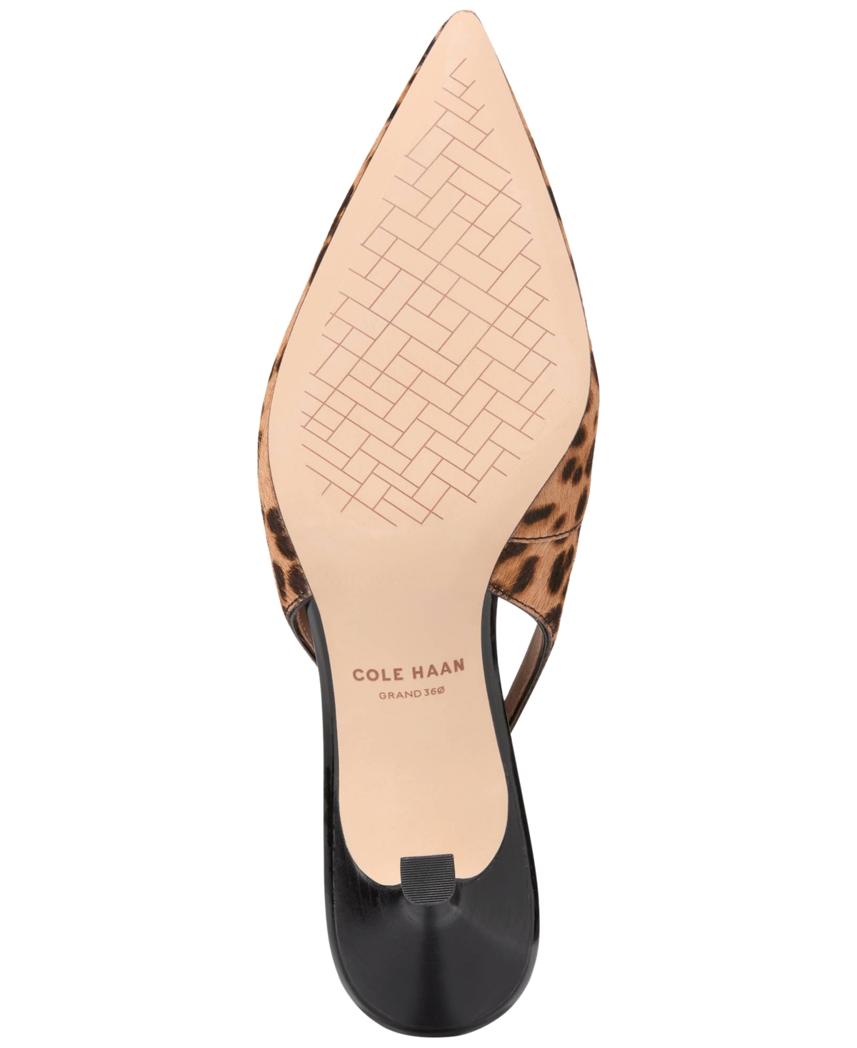 Cole Haan Hansell Slingback Pointed Toe Pump In Animal Print