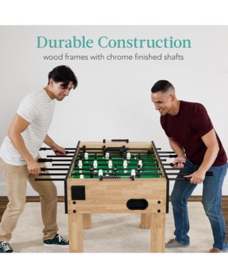 Full Size 54in Regulation Foosball Table for Home, Game Room w/ 2 Balls, 2 Cup Holders