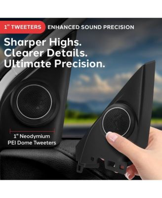 Two-Way Component Speaker Systems, 6.5'' for 2006-Up HONDA CIVIC, 300 Watts, 4 Ohm Impedance (Pair)