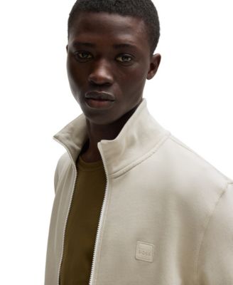 Men's Logo Badge Zip-Up Sweatshirt