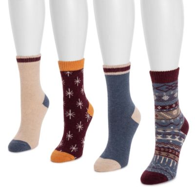 Women's 4 Pack Holiday Boot Socks