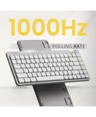 Flow Lite 100 Keys Mechanical Keyboard, Swappable Rechargeable Wireless Keyboard with 2.4G Receiver, Bluetooth and Wired Connection
