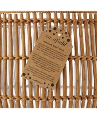 Floor Planter with Wood Legs in Natural, Planter Basket with Stand, Large Plant Pot Cover with Liner