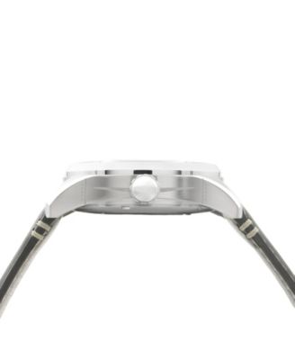 Men's Spitfire Black Leather Strap Watch, 41mm