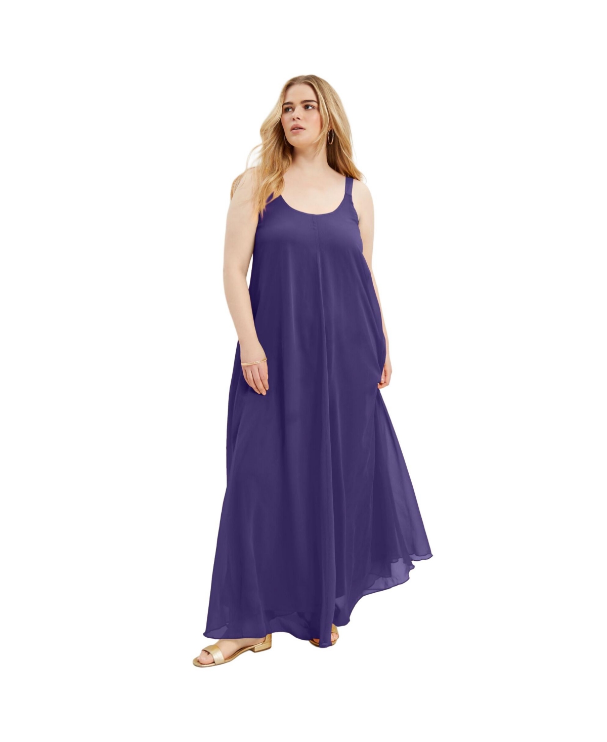 Women's June + Vie Swing Maxi Dress - Tomato