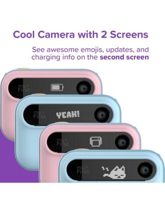 New Camera Insta 20 (Blue) Kids Instant Print Digital Camera with 16MP Photo, 1080P Video, Selfie Lens, Thermal Ink-Free Printing, Support MicroSD Card