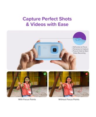 Camera 50 (Blue) New AI Editor Camera for Kids, 20MP Photos 1080P Video, Front & Selfie Lens, Birthday Gifts for Boys & Girls Ages 4-15 Portable Travel Friendly