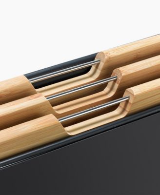 Folio Steel 3-Pc. Bamboo Cutting Board Set