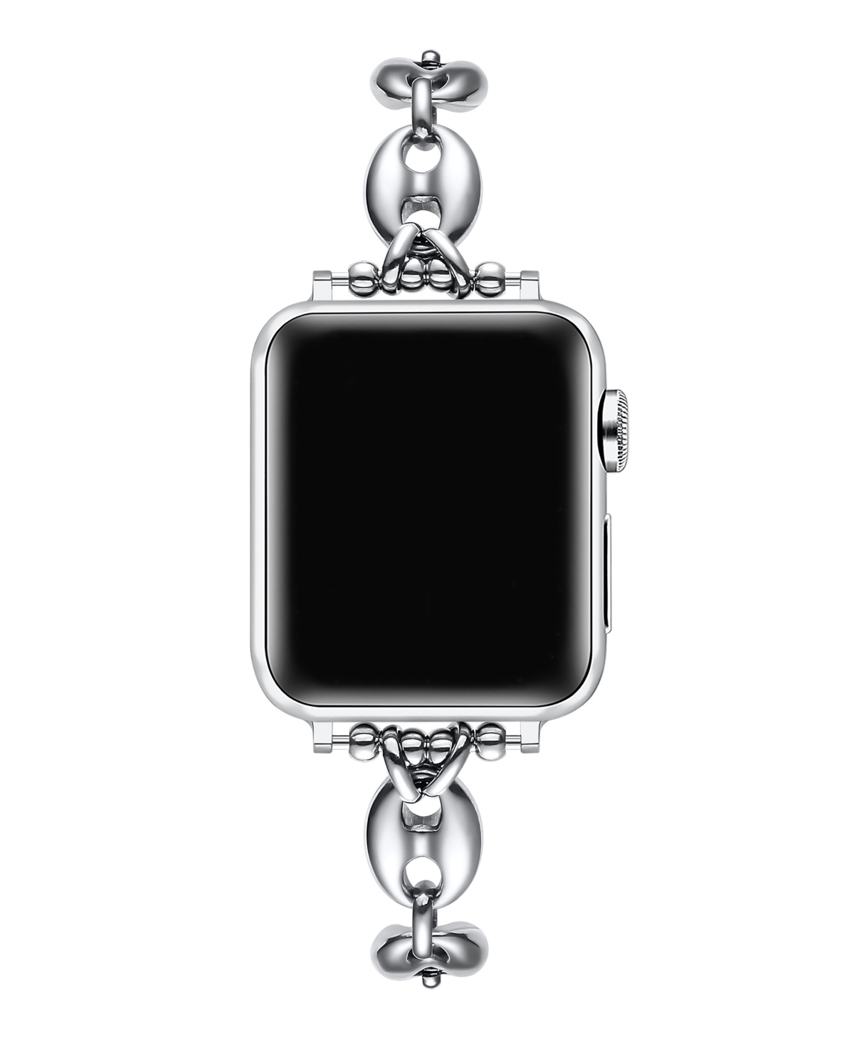 Poppy Silver Stainless Steel Link Band for Apple Watch - Silver