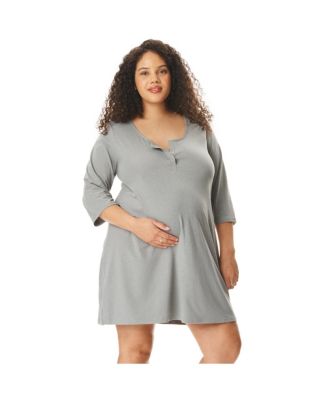 Motherhood Women's Maternity Sleep Henely Nightgown with Nursing Access