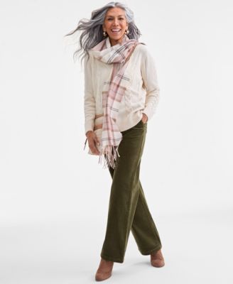 Petite Chunky Cable-Knit Sweater, Macy's Exclusive