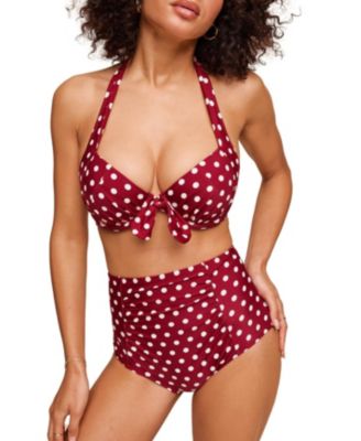 Shelby Women's Plus-Size Swimwear High-Waist Bikini Bottom