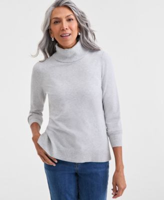 Style & Co - Women's Turtleneck Long-Sleeve Sweater