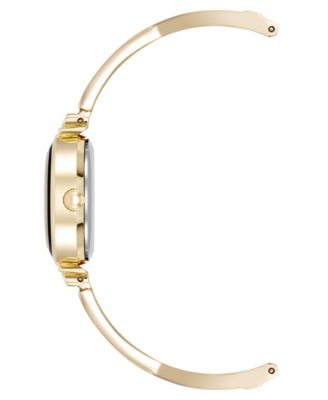 Women's Quartz Black and Gold-Tone Metal Alloy Bangle Watch Set, 26mm