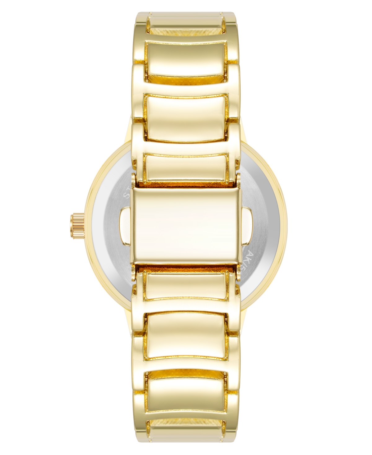 Anne Klein Women's Quartz Round Black And Gold-tone Metal Alloy Watch, 30mm In Gold