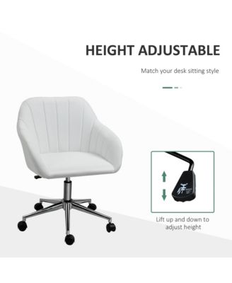 Mid-Back Home Office Chair w/ Tub Seat Design, Adjustable Height,