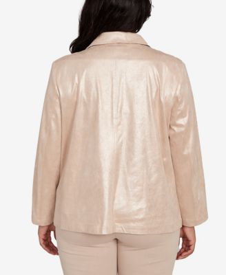 Plus Size Urban Legend Pull On Shimmer Jacket