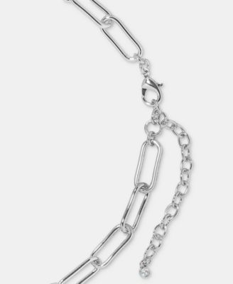 Pav&eacute; Star Oval Locket Pendant Necklace, 18" + 3" extender, Macy's Exclusive