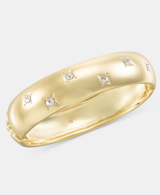 On 34th - Crystal Star Puffy Bangle Bracelet