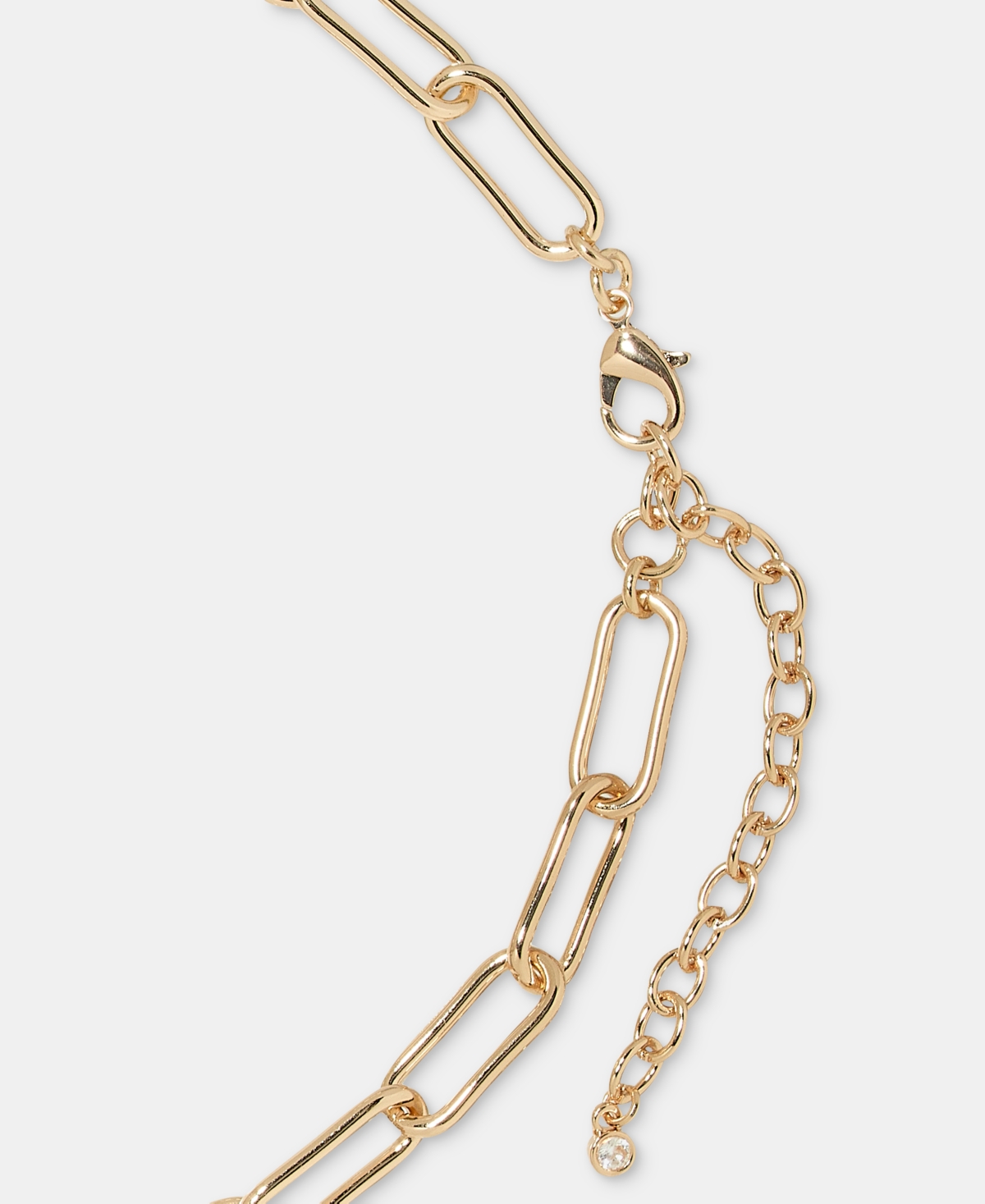 On 34th Crystal Star Oval Locket Pendant Necklace, 18" + 3" Extender, Macy's Exclusive In Gold