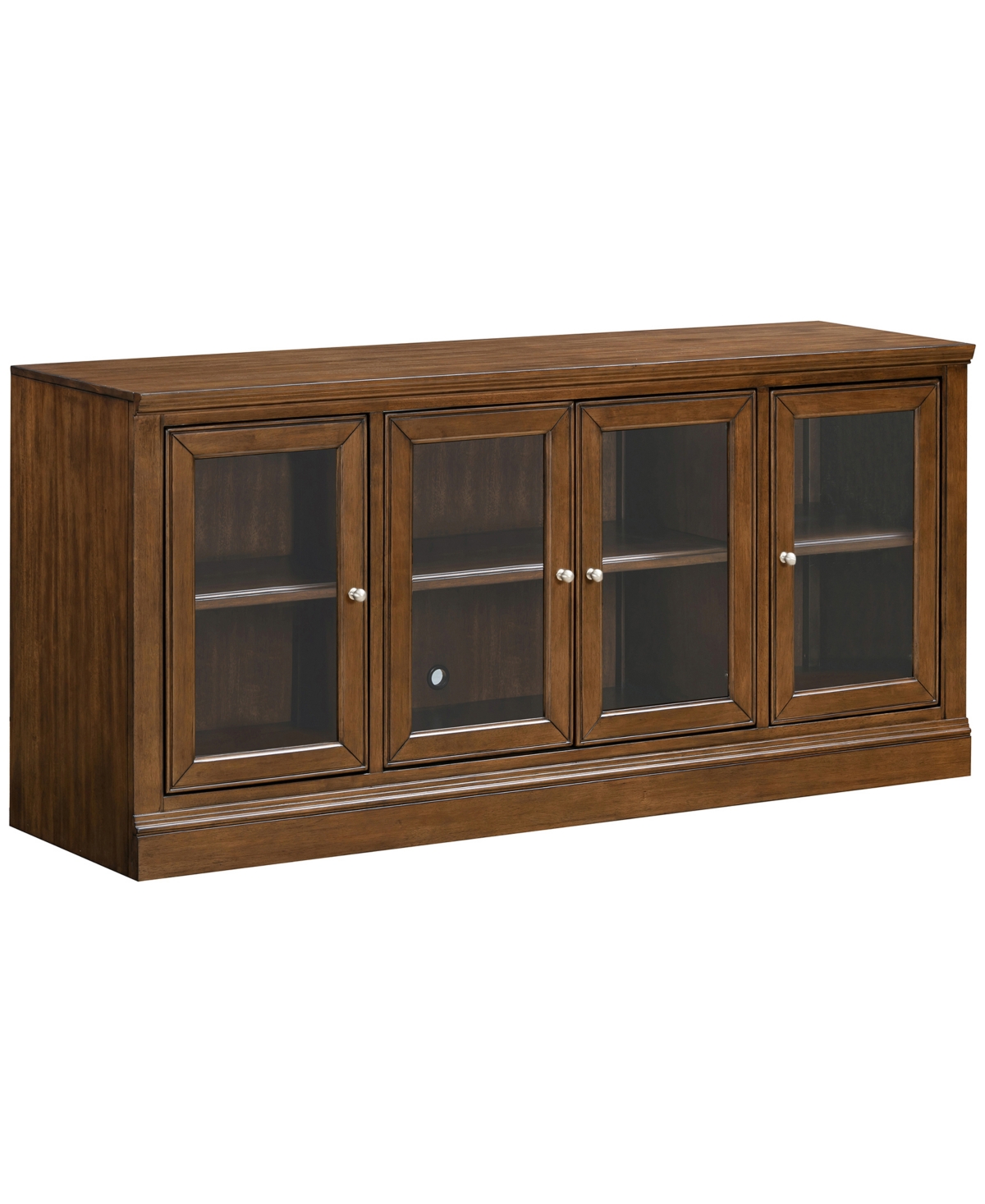 Macy's Furniture 65" Wooden Amren 4 Doors Console Table In Brown