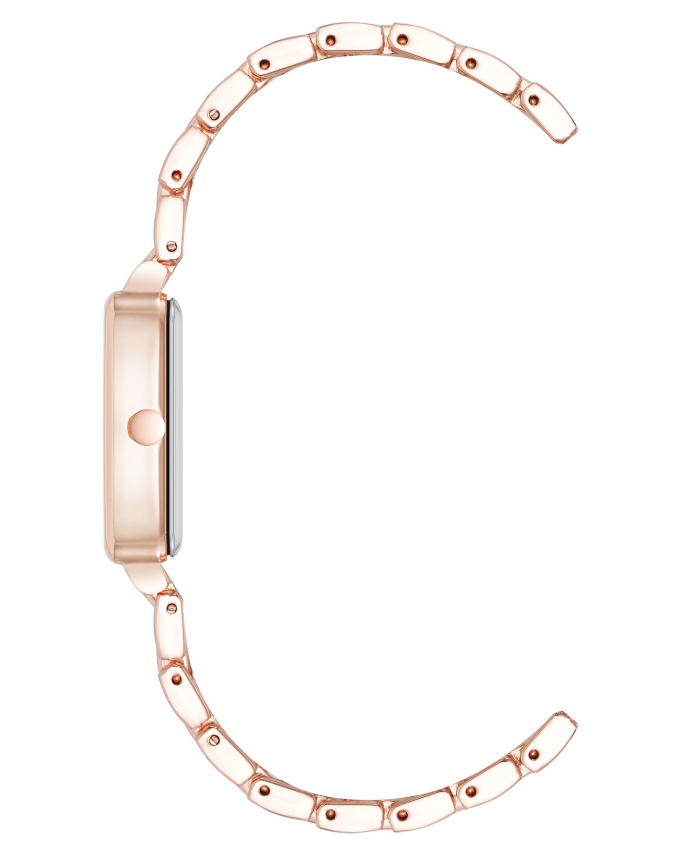 Женские часы Nine West Quartz Cushion Rose Gold-Tone Metal Alloy, 26mm — фото 2