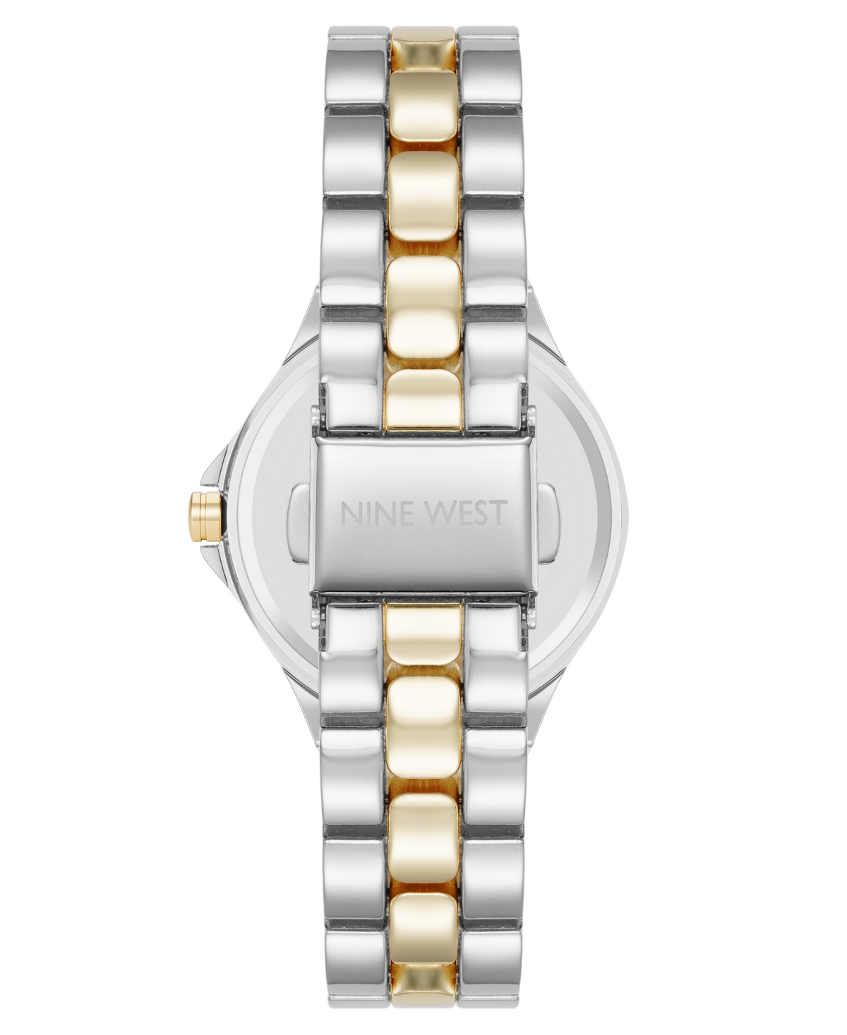 Anne Klein Women's Quartz Iconic Silver-tone And Gold-tone Metal Alloy Watch, 35mm In Gray