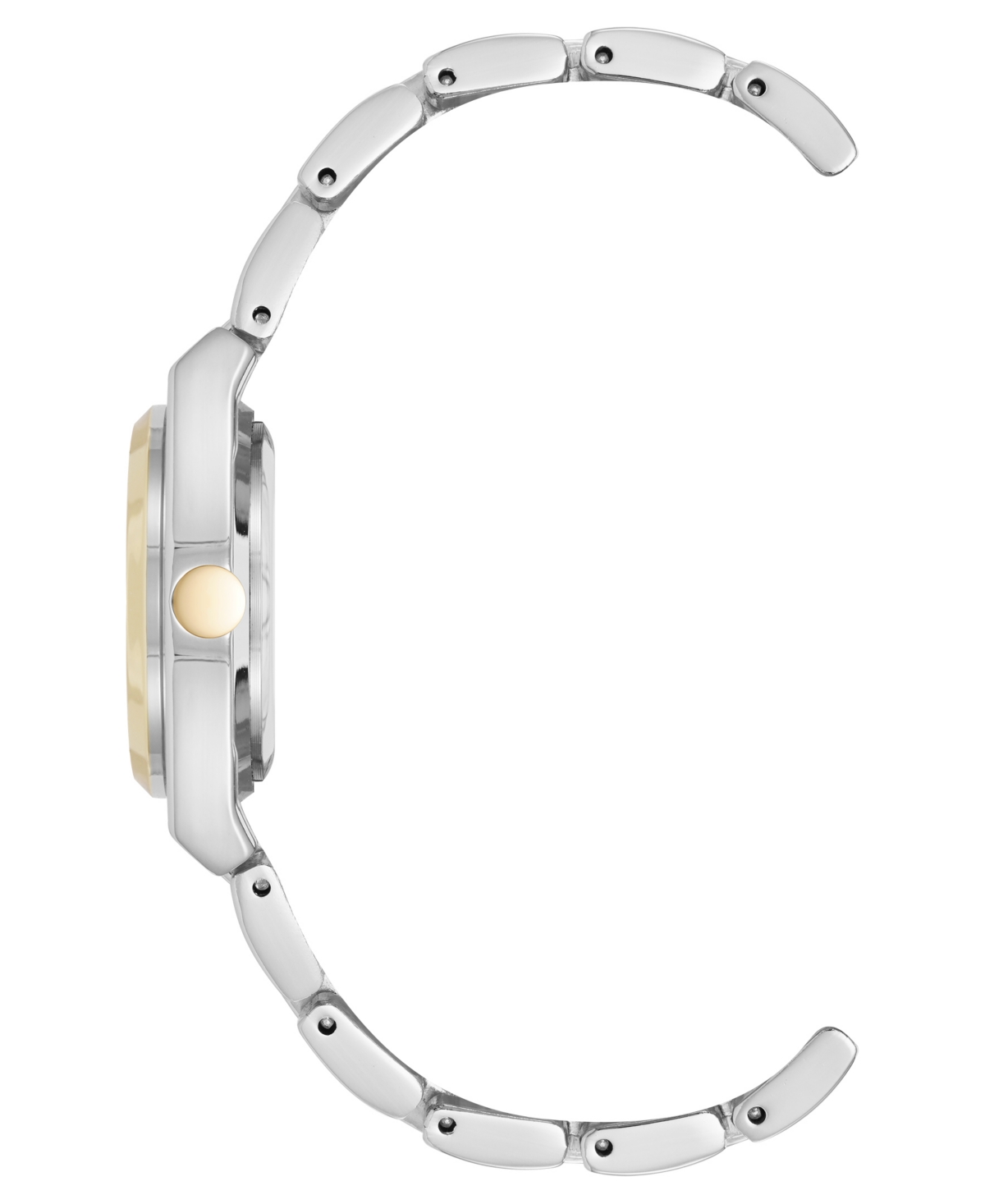 Anne Klein Women's Quartz Minimalist Silver-tone And Gold-tone Metal Alloy Watch, 30mm In Multi