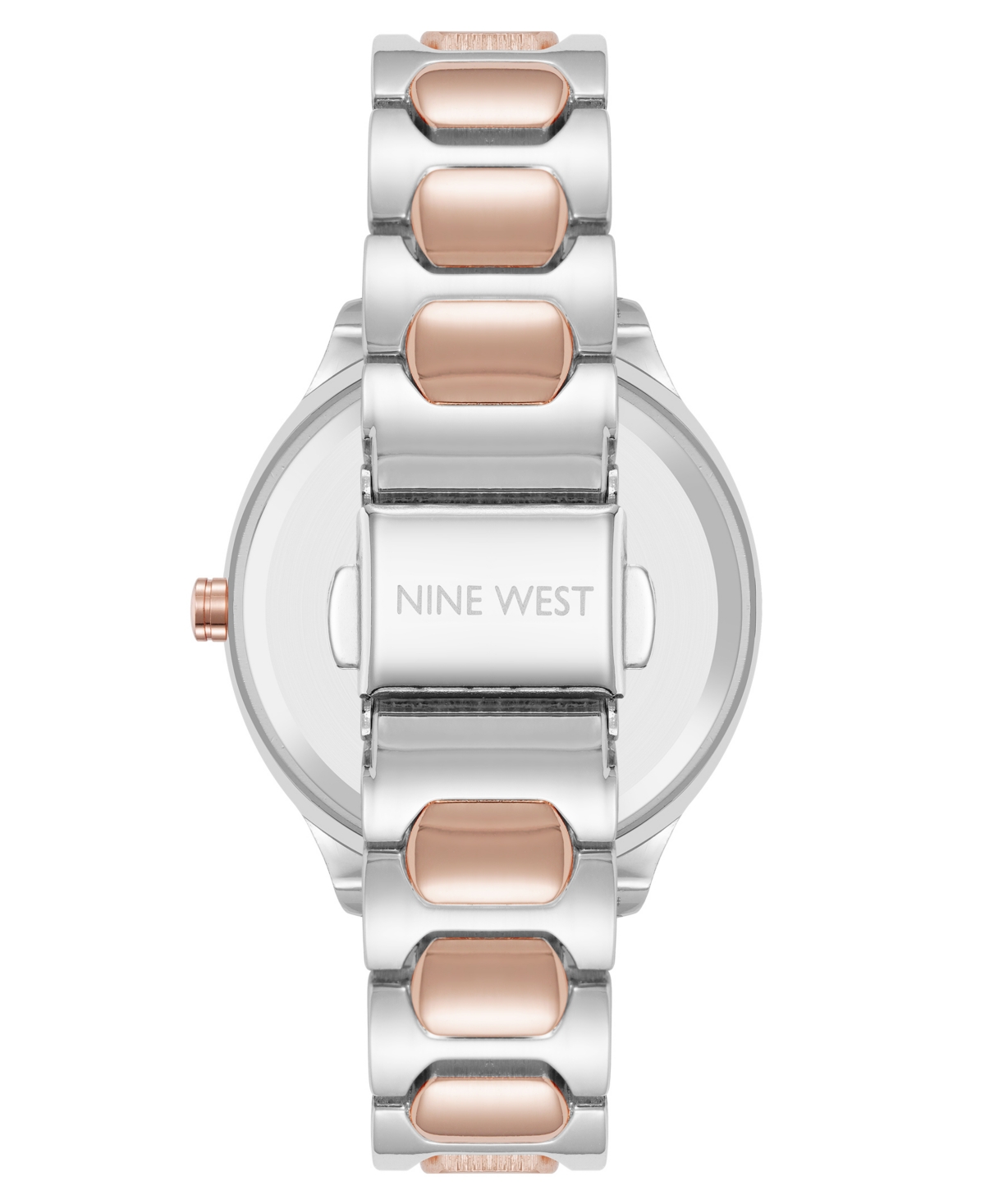 Anne Klein Women's Quartz Unique Silver-tone And Rose Gold-tone Metal Alloy Watch, 33mm