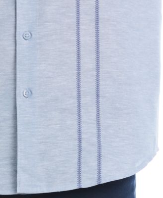 Men's Embroidered Long Sleeve Button Down Shirt