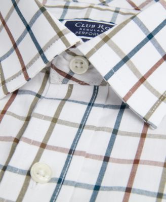 Men's Windowpane Plaid Shirt, Macy's Exclusive