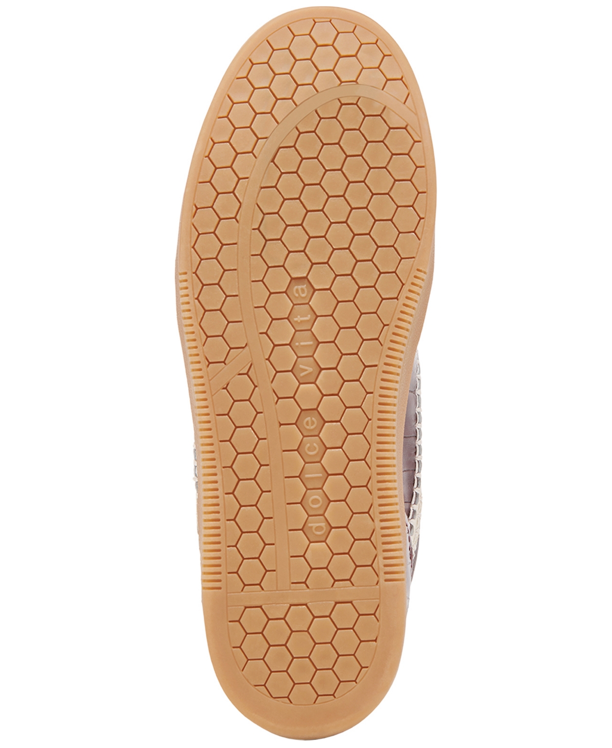 Dolce Vita Notice Stitch Croc Sneakers Oxblood Croco Embossed Leather In Burgundy