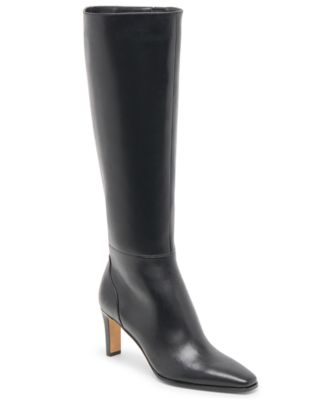 Dolce Vita Women's Emmi Wide-Calf Pointed-Toe Blade-Heel Knee-High Tall Dress Boots