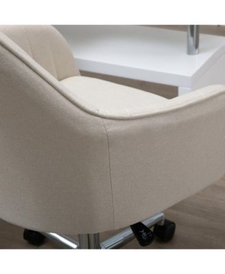 Office Computer Chair w/Tub Shape Design, & Lined Pattern Back,