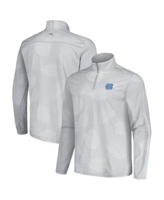 Tommy Bahama - Men's Gray North Carolina Tar Heels Sport Delray Frond Quarter-Zip Jacket