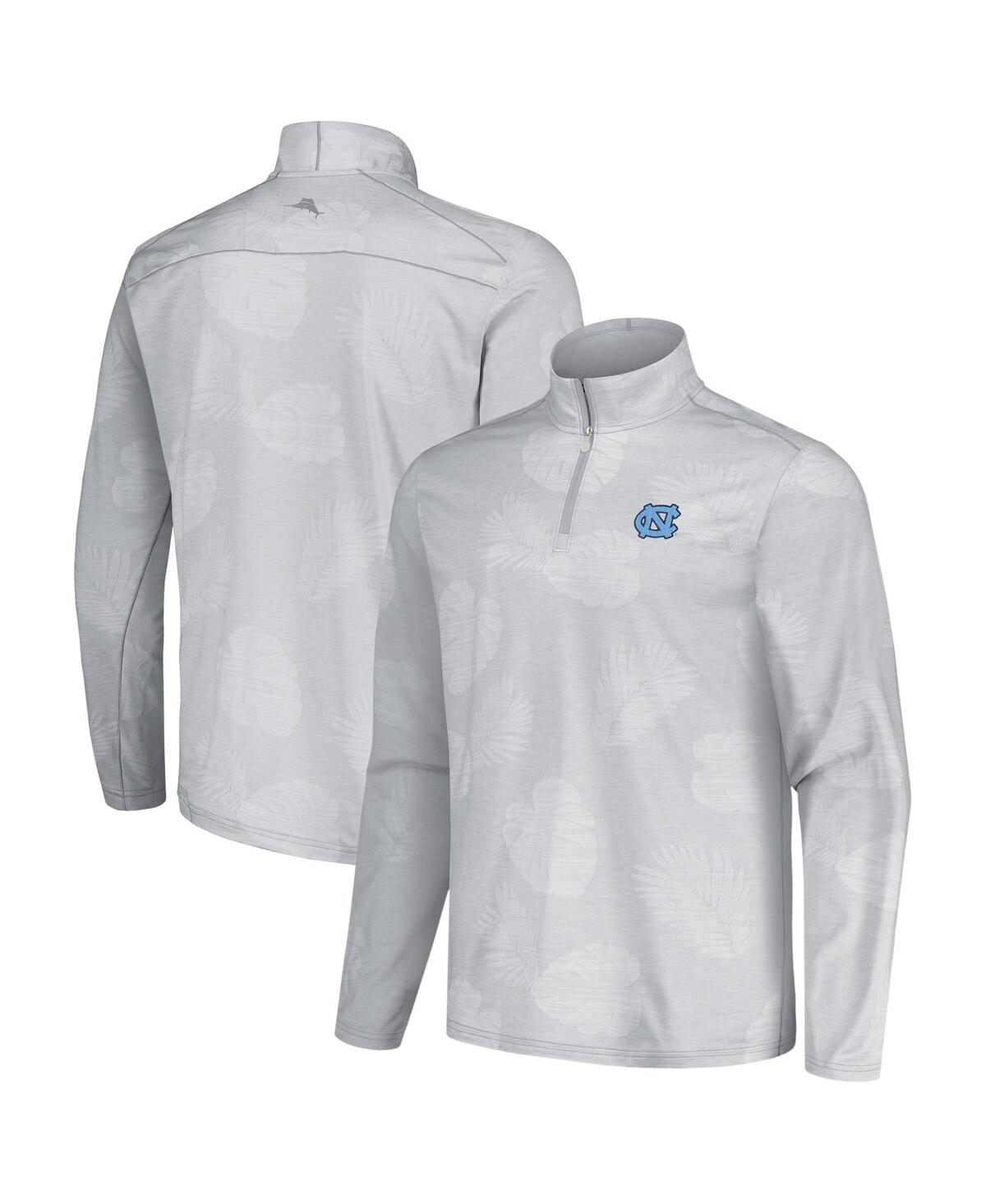 Men's Gray North Carolina Tar Heels Sport Delray Frond Quarter-Zip Jacket - Gray