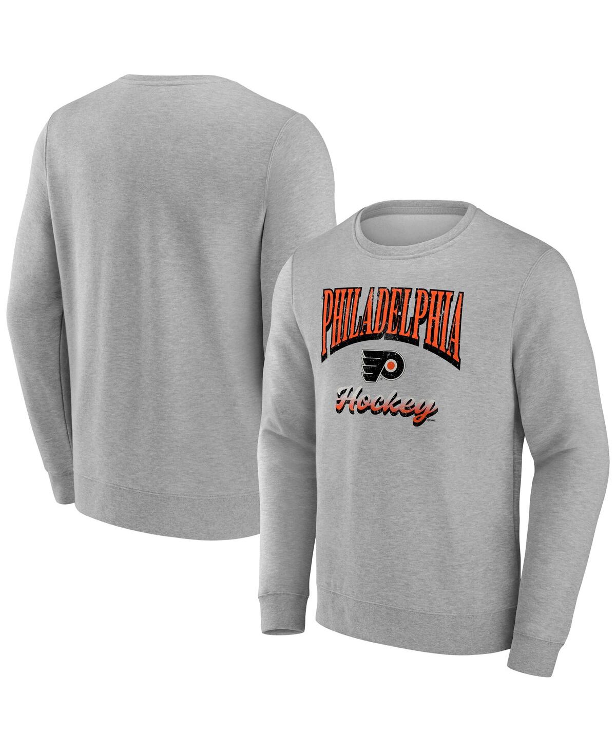 Men's Gray Philadelphia Flyers Light the Candle Fleece Pullover Sweatshirt - Gray