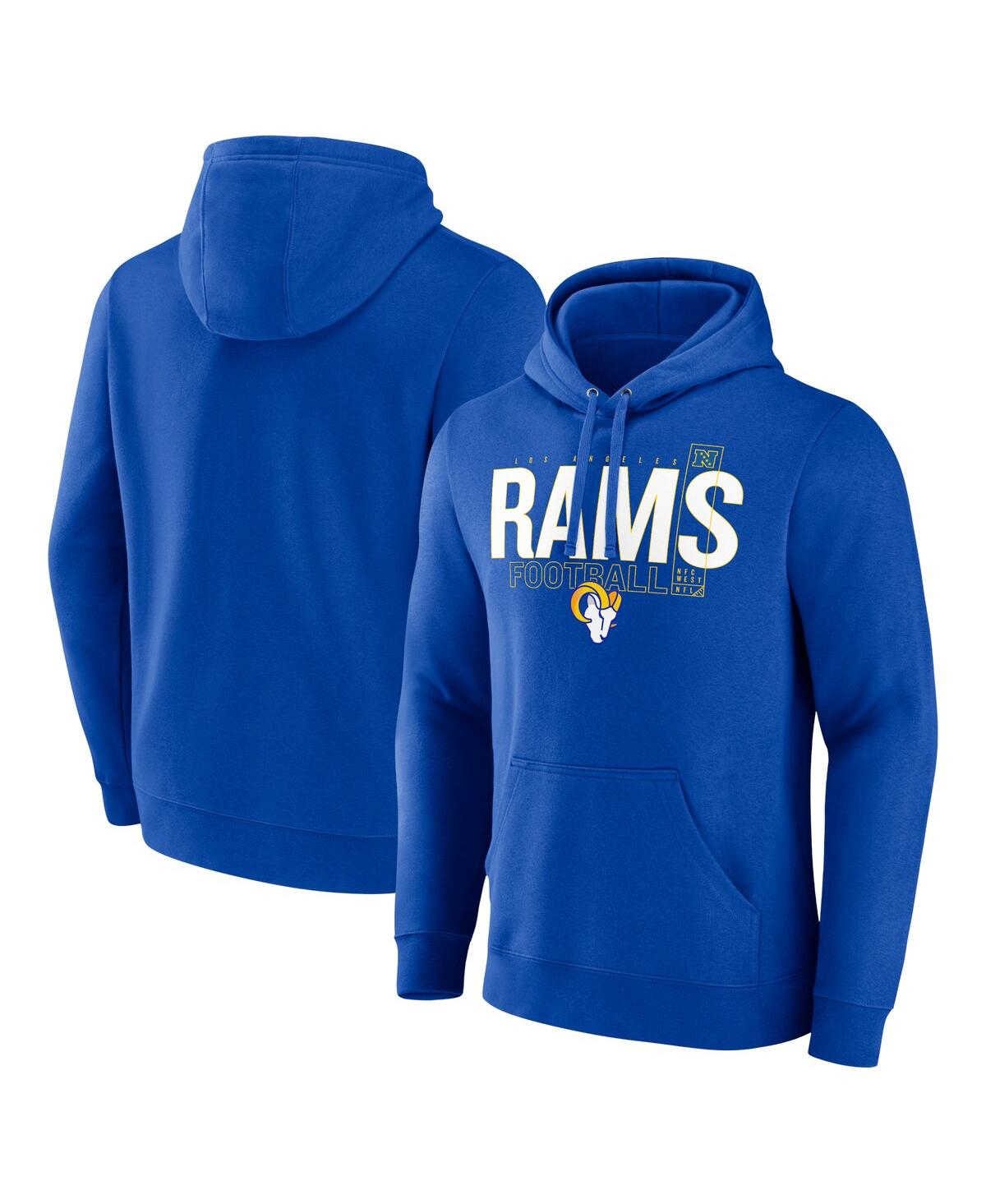 Men's Royal Los Angeles Rams Pylon Outline Pullover Hoodie - Royal