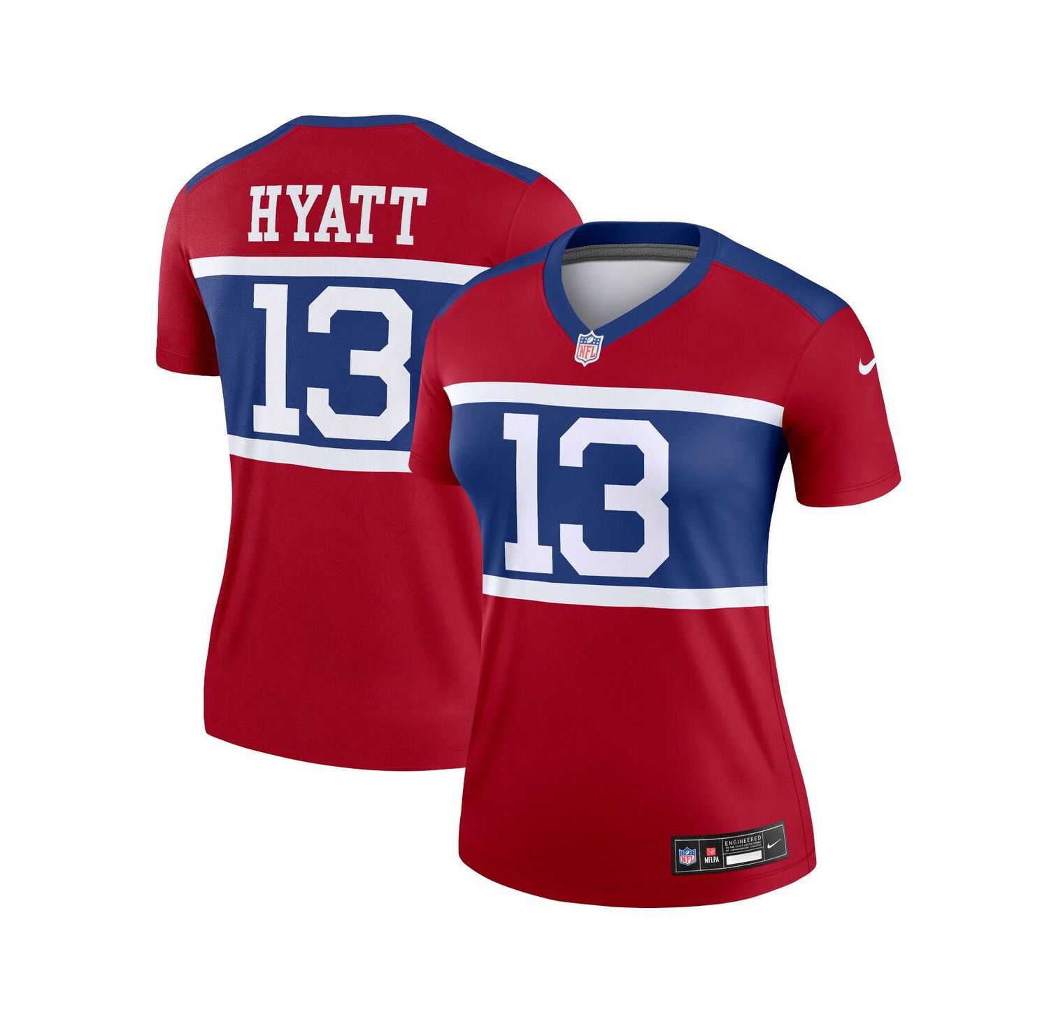 Women's Jalin Hyatt Red New York Giants Alternate Legend Player Performance Top