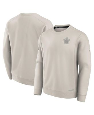Fanatics - Men's Cream Toronto Maple Leaf's Authentic Pro Road Fleece Pullover Sweatshirt