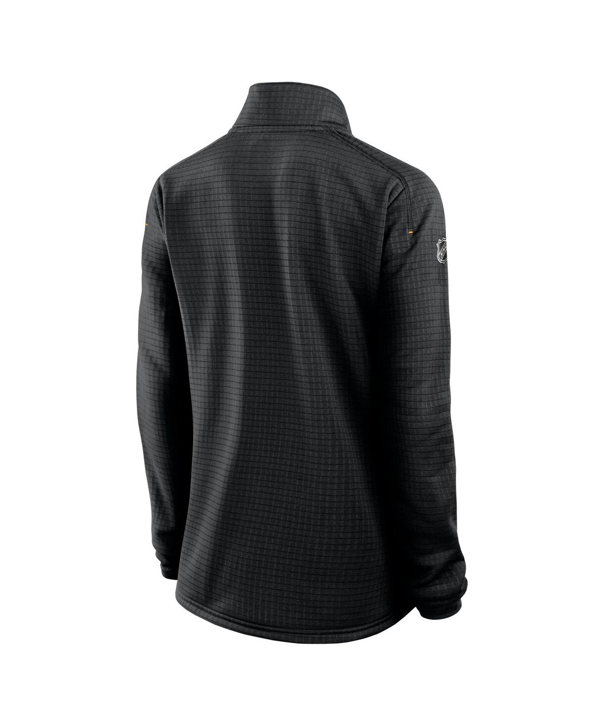 Fanatics Women's Black Boston Bruins Authentic Pro Rink Lightweight Quarter-zip Pullover Top In Black