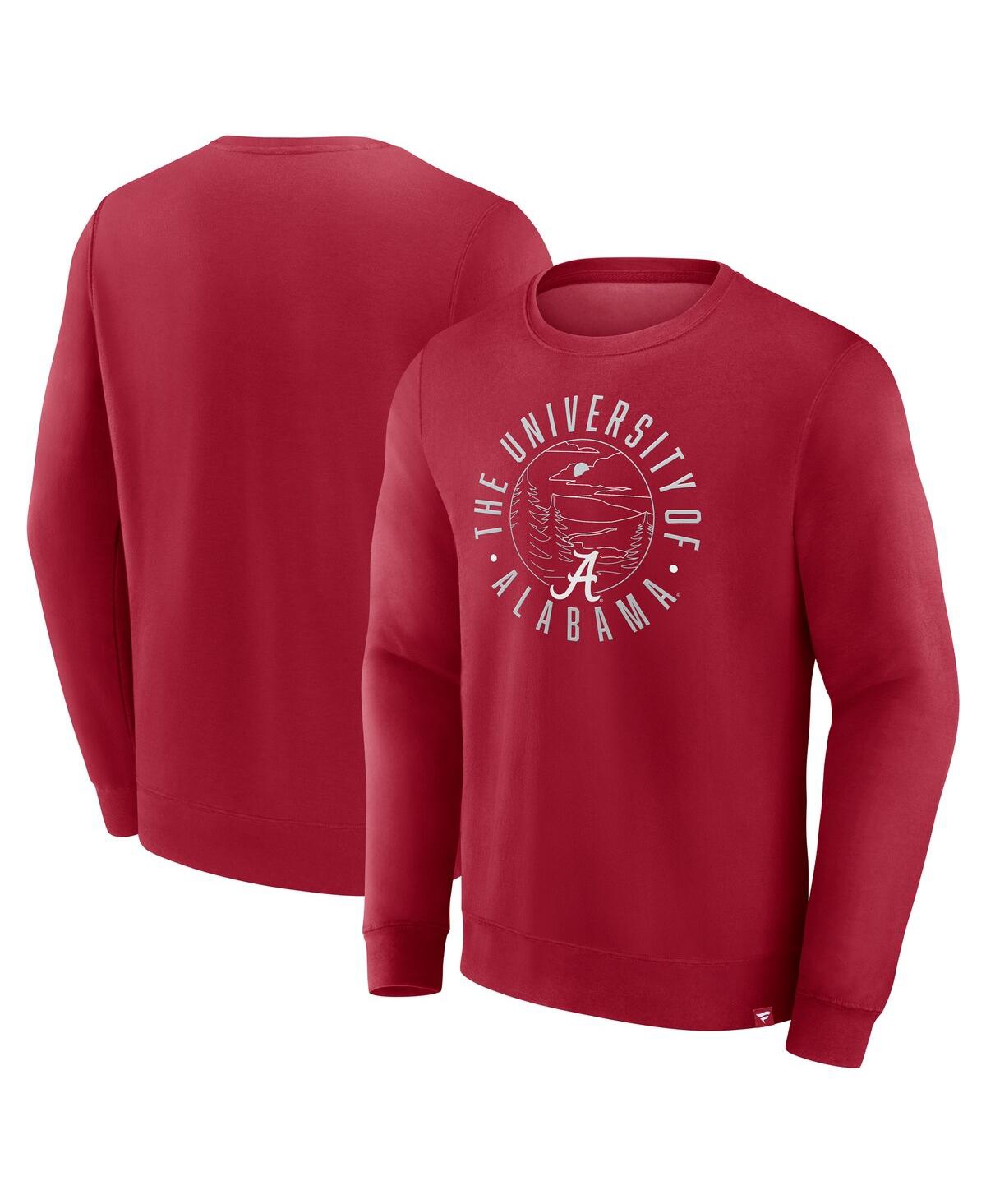 Men's Crimson Alabama Crimson Tide Destination Pullover Sweatshirt - Crimson