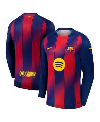 Nike - Men's Navy Barcelona 2025/26 Home Replica Long Sleeve Jersey