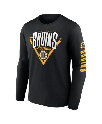 Men's Black Boston Bruins Headline Long Sleeve T-Shirt