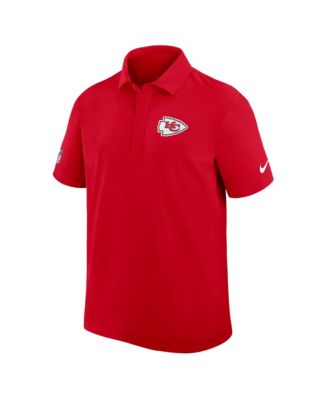 Men's Red Kansas City Chiefs Sideline City Pride Woven Performance Polo Shirt