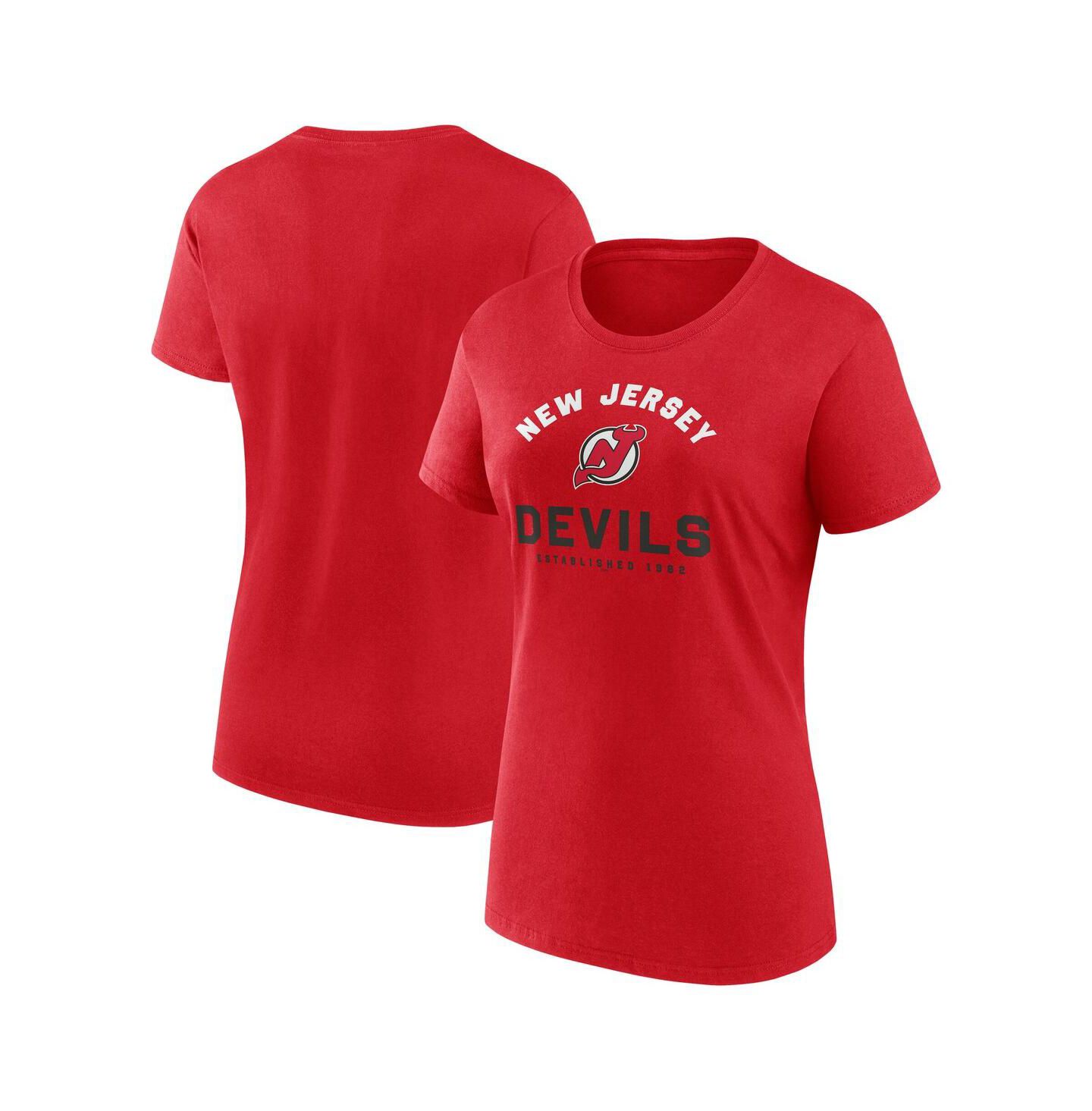 Женская футболка Logo Athletic Red New Jersey Devils Unrivaled — фото 1