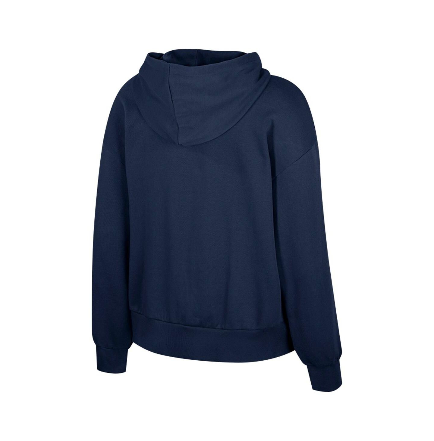 Женское худи Colosseum Navy Michigan Wolverines Reflection Rhinestone Drawcord Pullover — фото 3