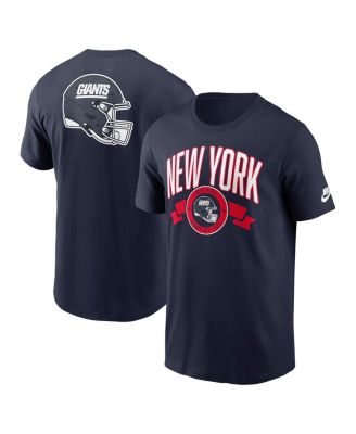 Nike - Men's Navy New York Giants Rewind Front and Back Hit Essential T-Shirt
