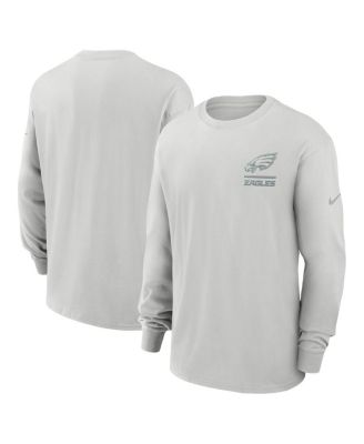 Nike - Men's Gray Philadelphia Eagles Essential Heavy Max90 Long Sleeve T-Shirt